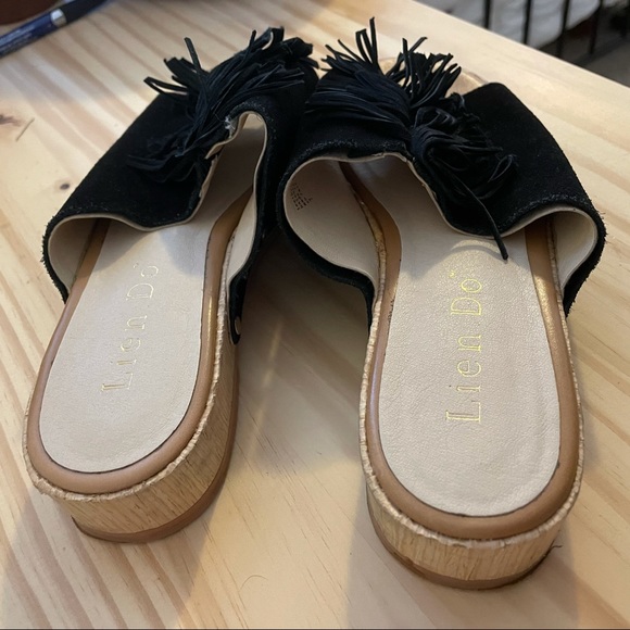 SIZE 7 black SANDALS Anthropologie - Picture 7 of 7